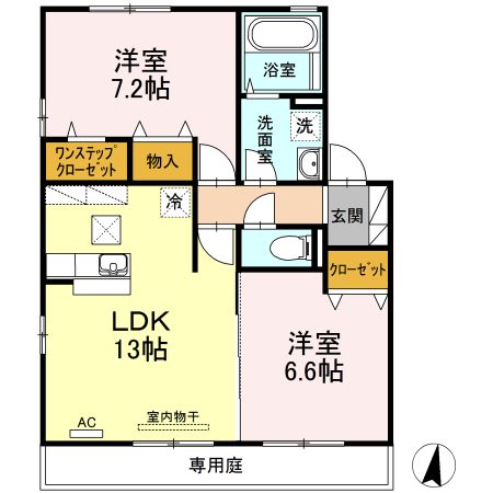 サンモール・Ｙ　A棟の間取り