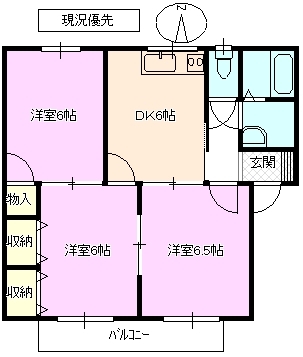 コーポ青空　Ｃ棟の間取り