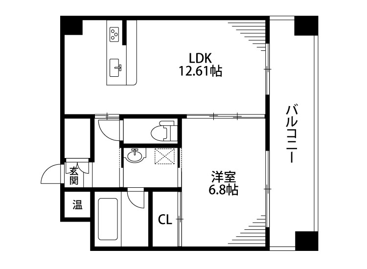 ファーストクラス市民病院前の間取り