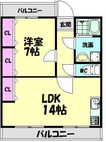 AXIS浜寺公園の間取り