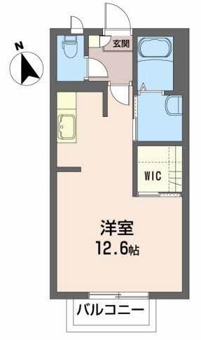 山形市南四番町のアパートの間取り