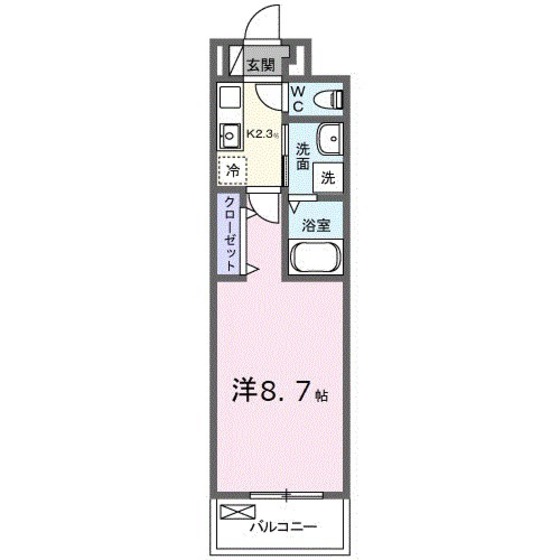 府中町鶴江アパートの間取り