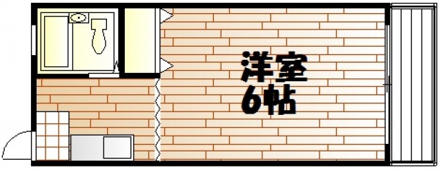 岡山市北区伊島町のアパートの間取り