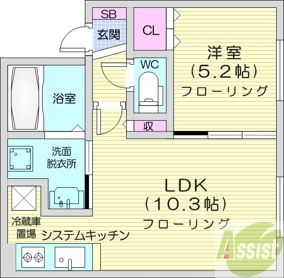 SKY GARDEN SAPPOROの間取り