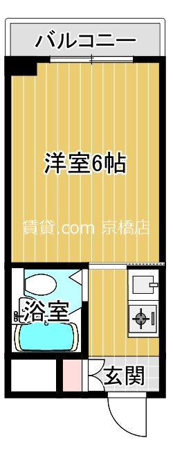 大阪市城東区古市のマンションの間取り