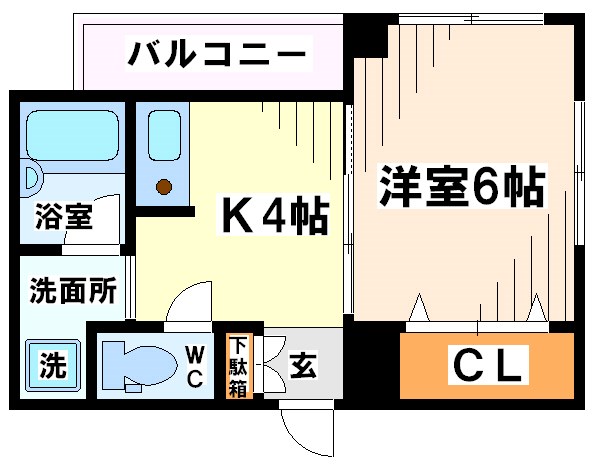 東京都世田谷区南烏山６（マンション）の賃貸物件の間取り