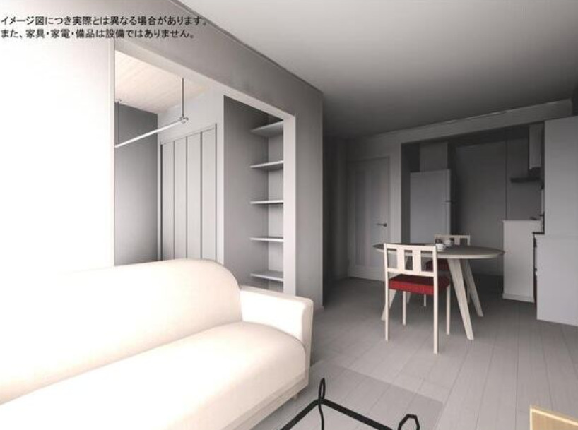 居室・リビング　同シリーズ物件のモデルルームになります※現況優先