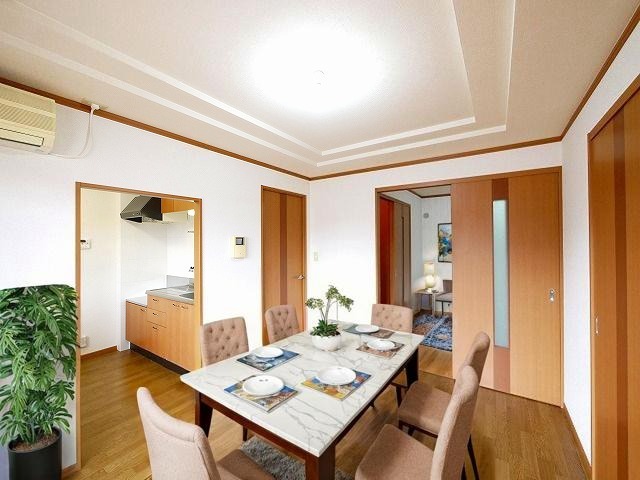 居室・リビング　CGで家具等を配置したもので家具等は含まれません