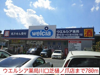 ドラックストア　ウエルシア薬局川口芝樋ノ爪店（ドラッグストア）まで780m
