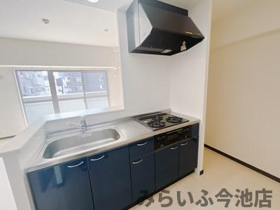 キッチン　収納多数（他部屋写真のため現物反転）