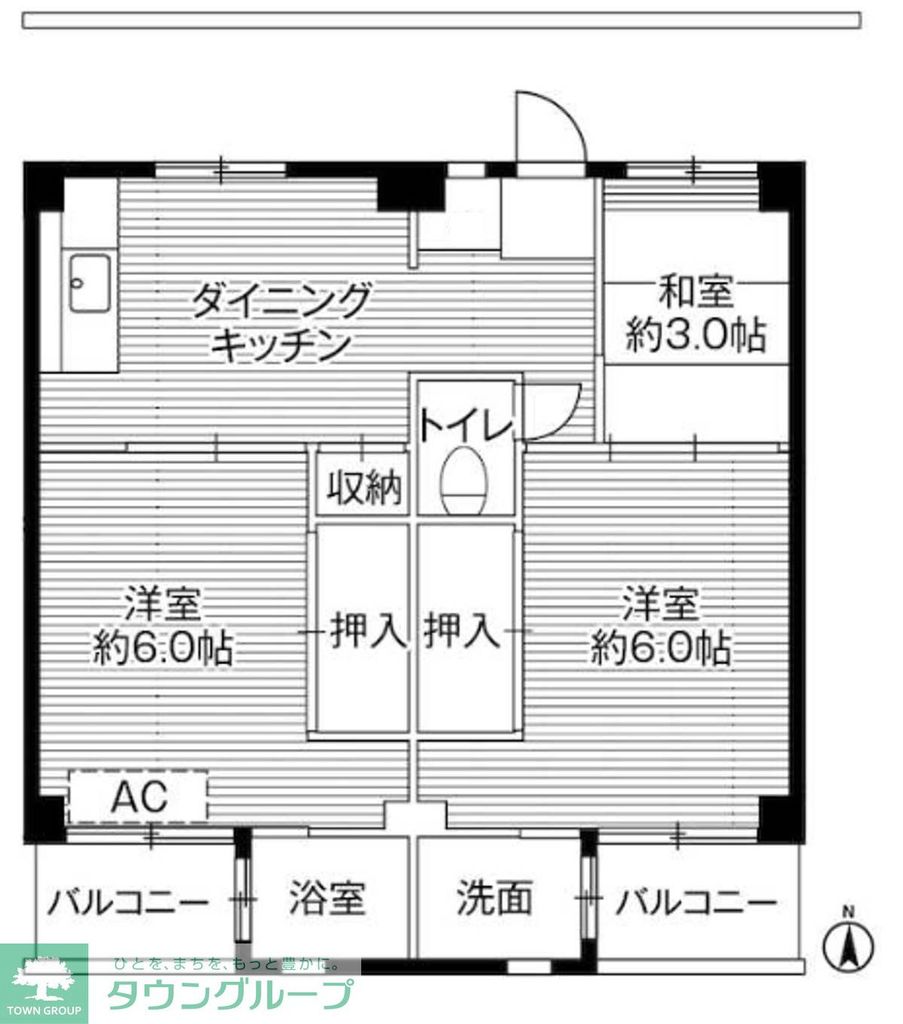 ビレッジハウス江戸川台2号棟の間取り写真
