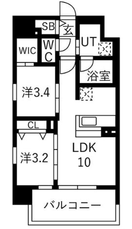 ＪＲ大阪環状線 福島駅 徒歩13分 11階建 築1年の間取り写真