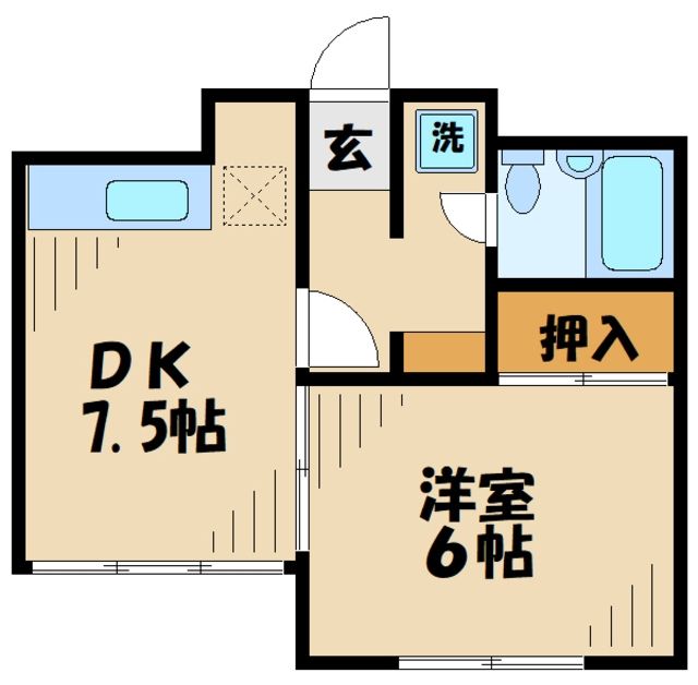 オオギハウス中央の間取り写真