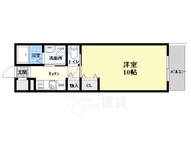 大阪モノレール彩都線 豊川駅 徒歩10分 3階建 築16年の間取り写真
