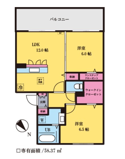 ヴィラダイキの間取り写真