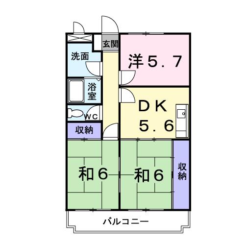 エクセル川鶴の間取り写真