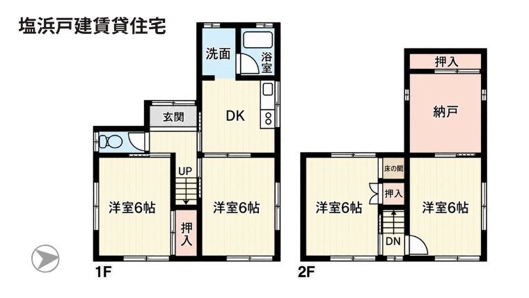 I様戸建賃貸住宅の間取り写真