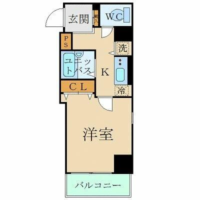 スカイコート芝壱番館の間取り写真
