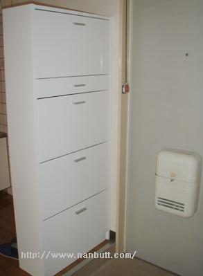 玄関　シューズボックス新設済み