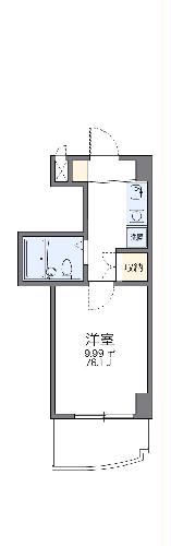 レオパレスグリーンバレー一番館の間取り