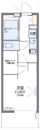 レオパレスメルベーユ　昭和IIIの間取り