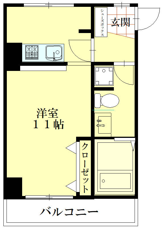 枚方市新町のマンションの間取り