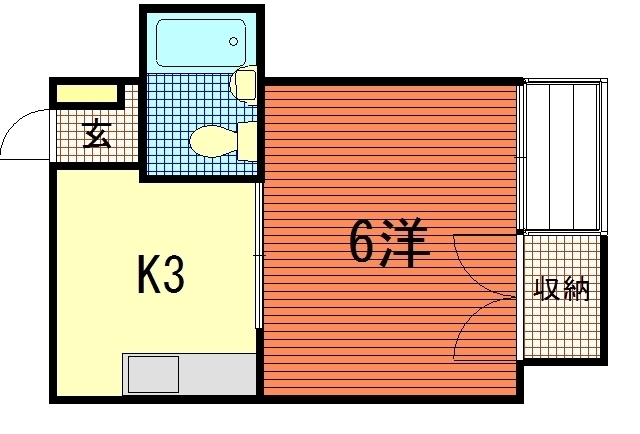 広島市東区愛宕町のマンションの間取り