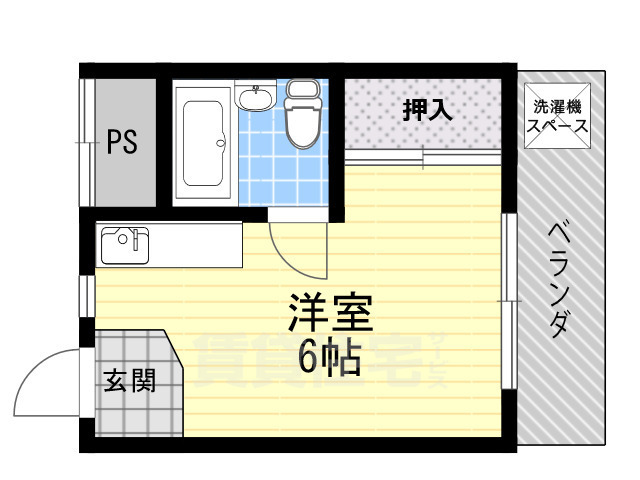 摂津市千里丘東のマンションの間取り