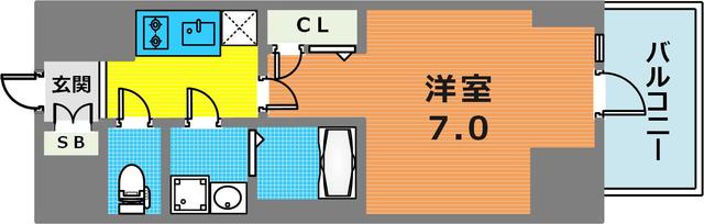 エスリード神戸元町ヒルズの間取り