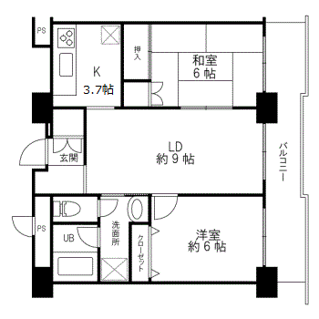 ストークマンション福井の間取り