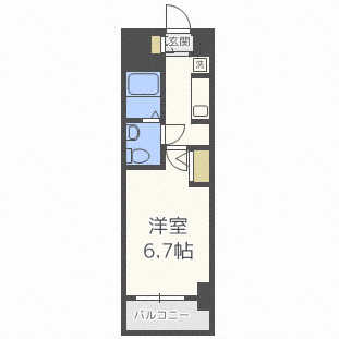 SERENiTE本町refletの間取り