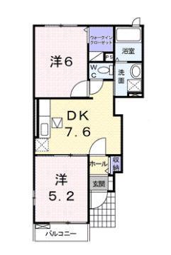 フリーデ　Ｃの間取り