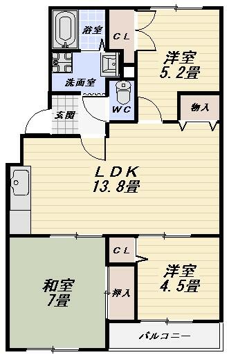 メゾンフルールの間取り