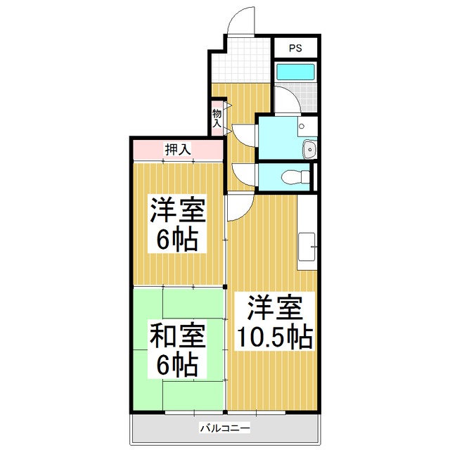 アヴェニール白山の間取り