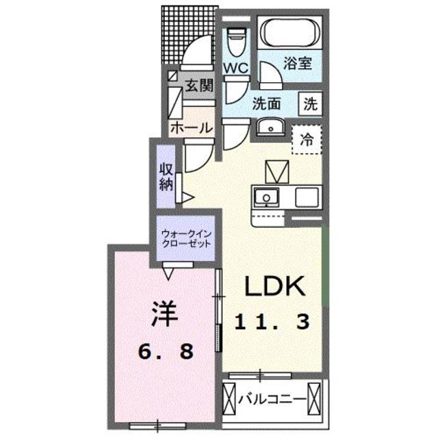 駿東郡小山町須走のアパートの間取り