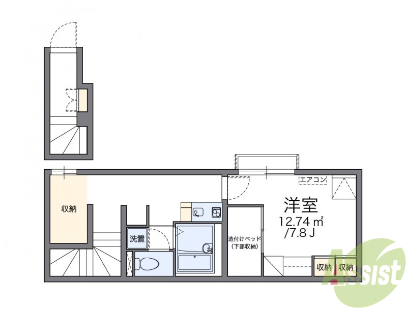 レオパレス日野の間取り