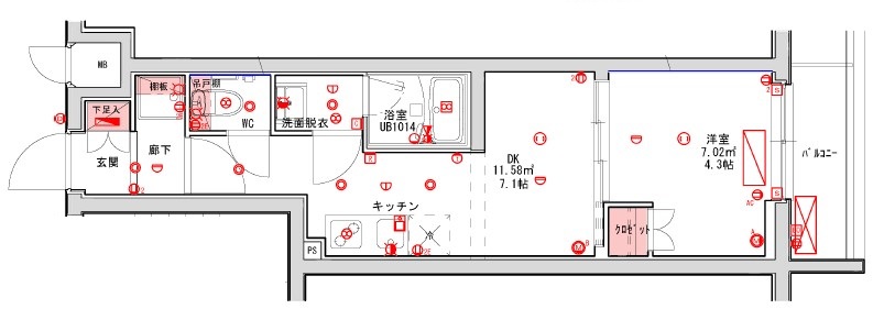 （仮称）品川大井町レジデンスの間取り