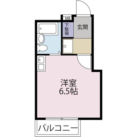 浜松市中央区元浜町のマンションの間取り