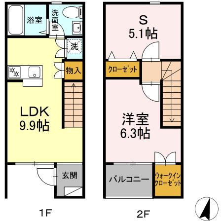 【アンジュエール　Aの間取り】