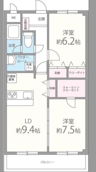 【ベルナード・サーモスの間取り】