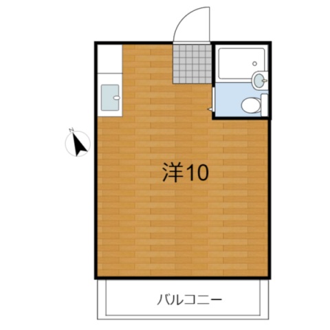 【広島市安芸区中野東のアパートの間取り】