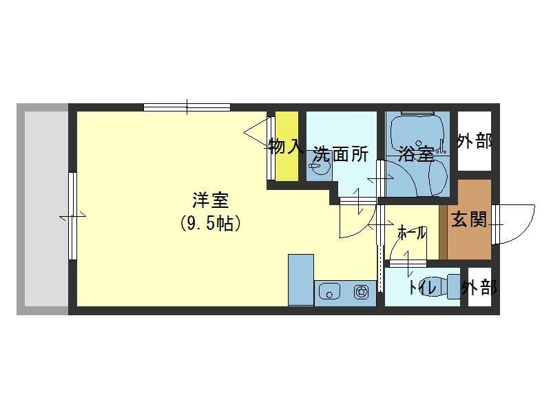 加古川市加古川町溝之口のマンションの間取り