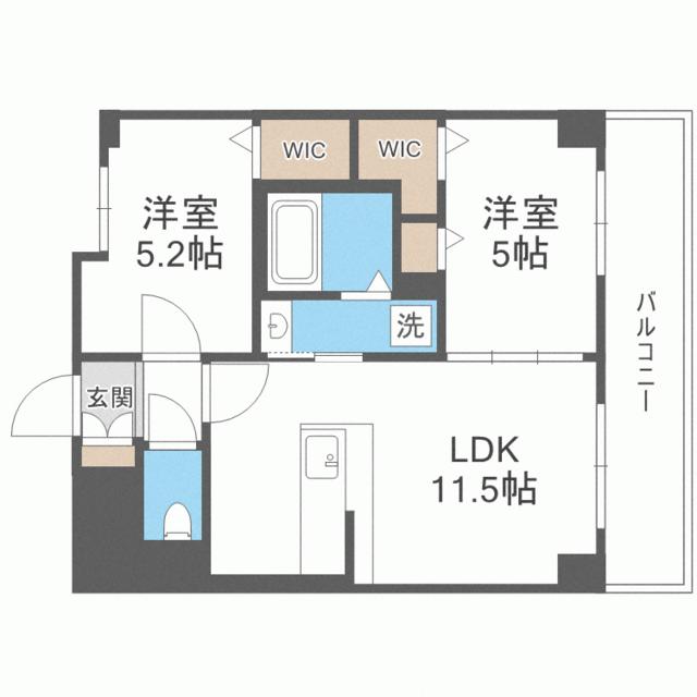 リエゾン東比恵の間取り