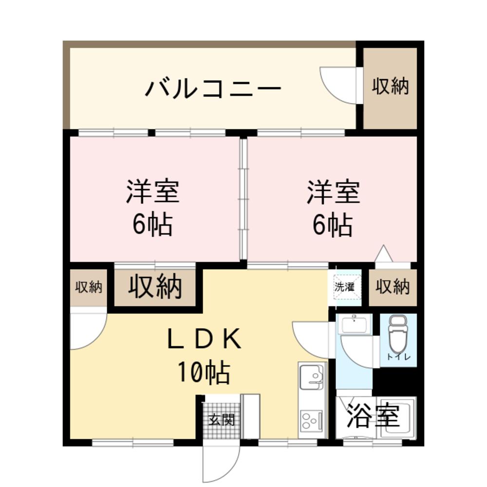 マンションカイゼルの間取り