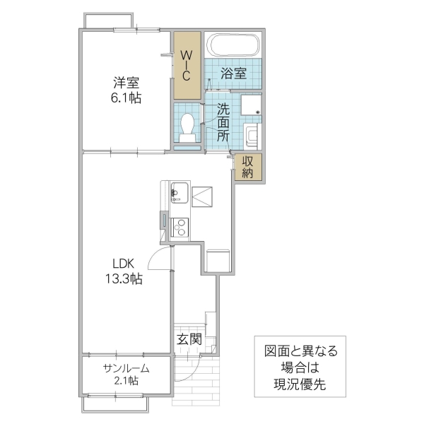 ベル フルール Iの間取り