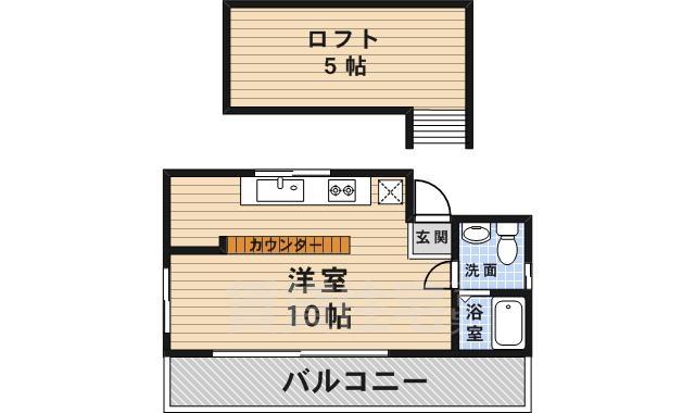 池田市宇保町のマンションの間取り