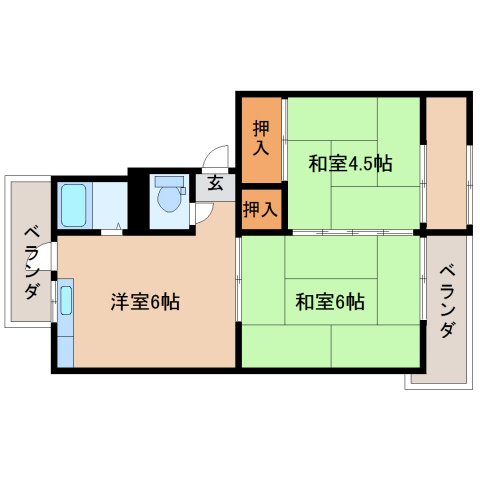 マンション和歌山の間取り