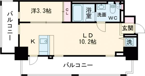 西新テングッドシティSAVOYの間取り