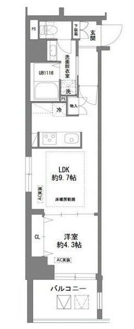 【ラグゼナ日本橋の間取り】