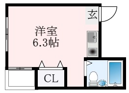 藤井寺市林のマンションの間取り